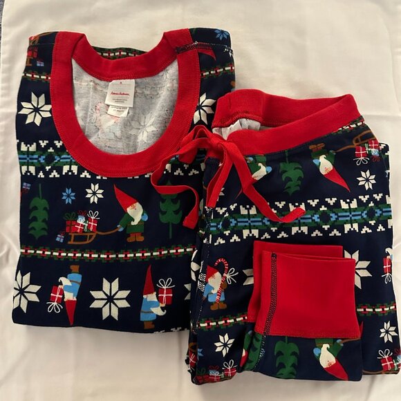 Holiday Pajamas -Hanna Andersson Womens Gnome Sweet Gnome Pajama Set - Small/Med - Picture 3 of 3